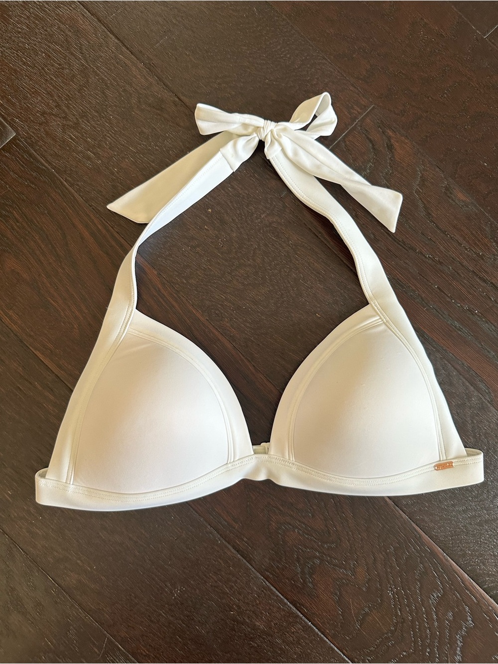 Victoria’s Secret PINK Triangle White Bikini Top